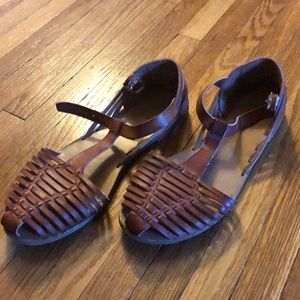 Faux Leather Sandal